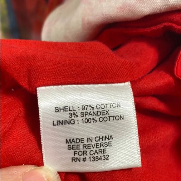 Mod Cloth Cotton Vibrant Multicolor Sleeveless Dress w/ Watercolor Forest Size M - Picture 5 of 5